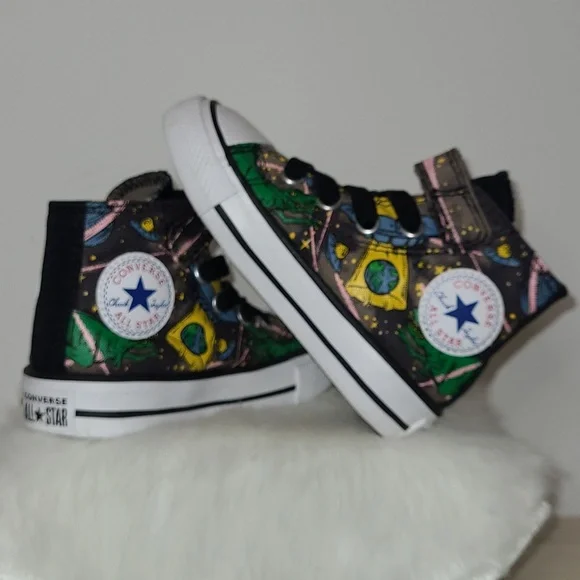 Converse Chuck Taylor AllStar Dinoverse Hi-Top Sneakers Infant Size 5M Pre-Loved - Picture 9 of 17
